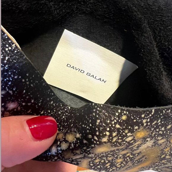 David Galan Gold Slatter Clutch - Picture 2 of 2